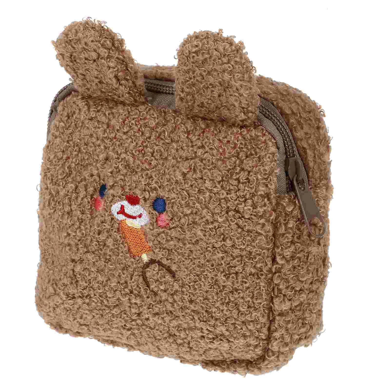 

Pouch Plush Pad Napkin Menstrual Holder Sanitary Coin Wallet Cartoon Purse Zipper Nursing Mini Makeup Money Kids Organizer Girls