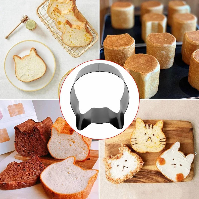 Форма для тостов с кошачьей головой противень хлеба алюминиевой пластиной