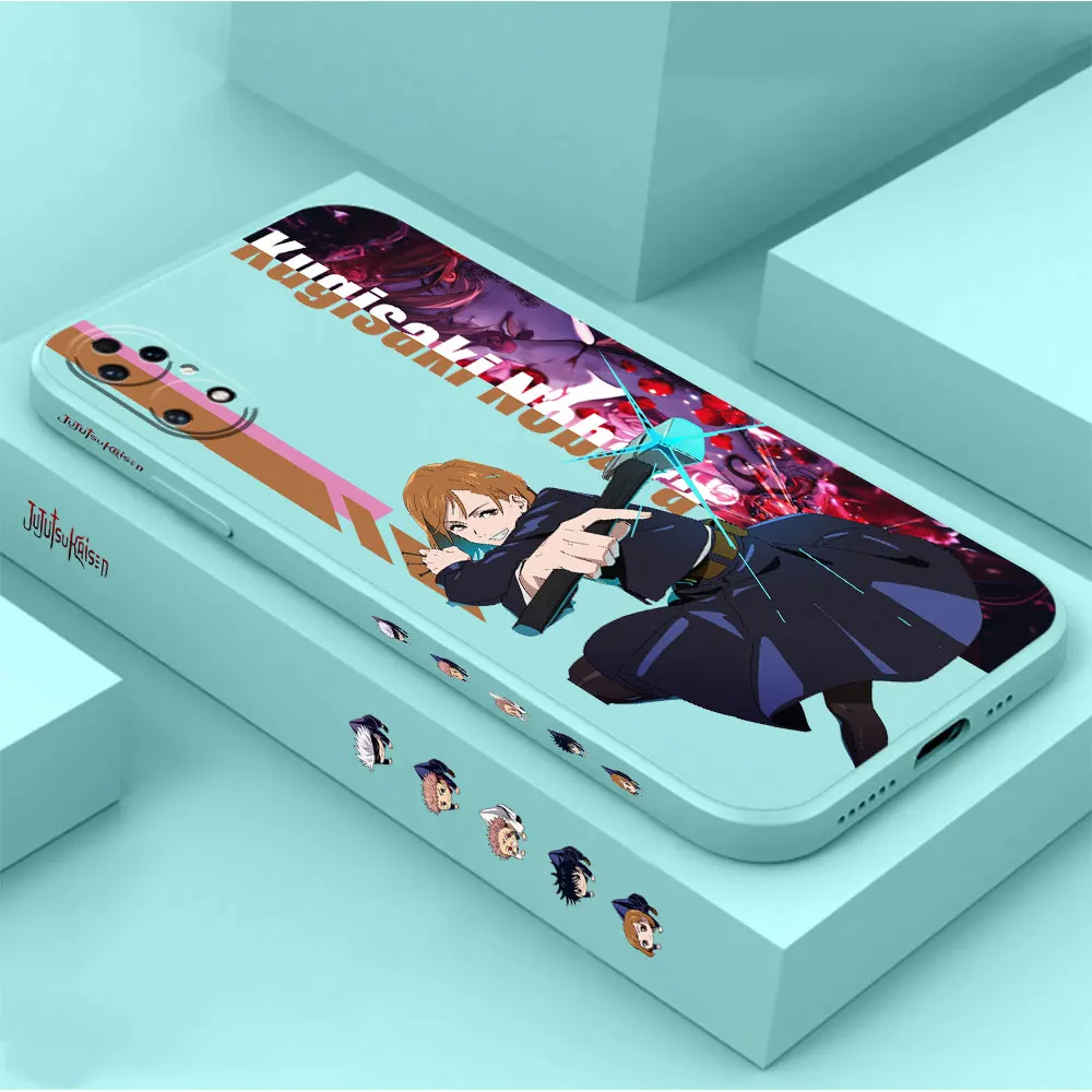 Jujutsu Kaisen Kugisaki Nobara Phone Case For Huawei P60 P50 P40 P30 P20 Mate 50 40 30 20 20X 10 Colour Liquid Silicone Cover