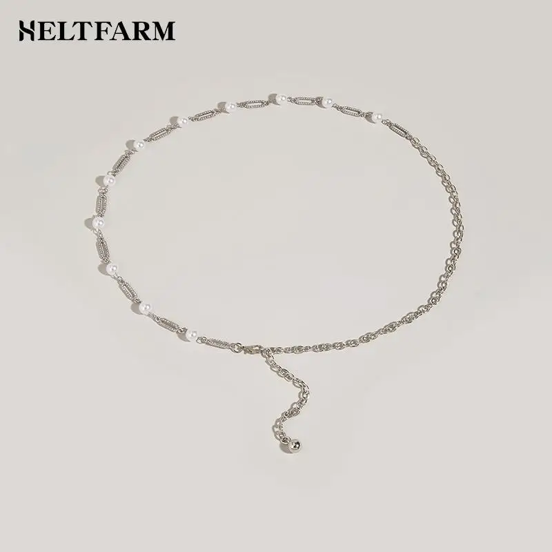 

1pcs Adjusting Fashion Belt Trendy Women's Rhinestones Metal Slim Waist Chain Versatile Dress Accessories