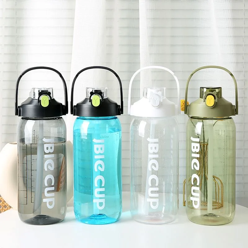 2600 мл вместительная пластиковая соломинка чашка для воды Спортивная бутылка