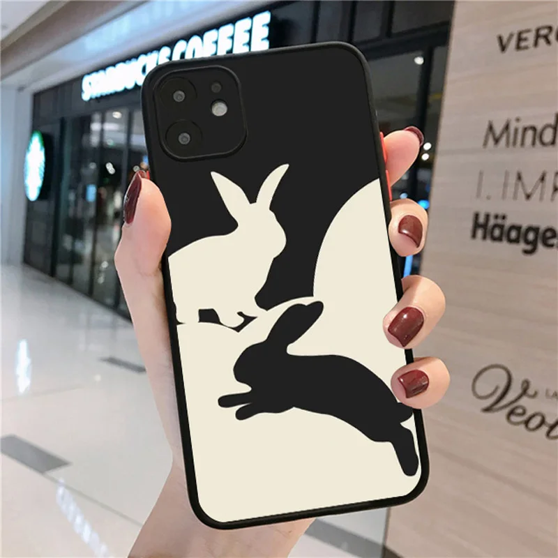 

Cartoon Shockproof Matte Case for iPhone 14 13 12 11 Pro X XR XS Max 7 8 Plus SE2020 Mini Soft Vintage Texture Clear Cover Funda