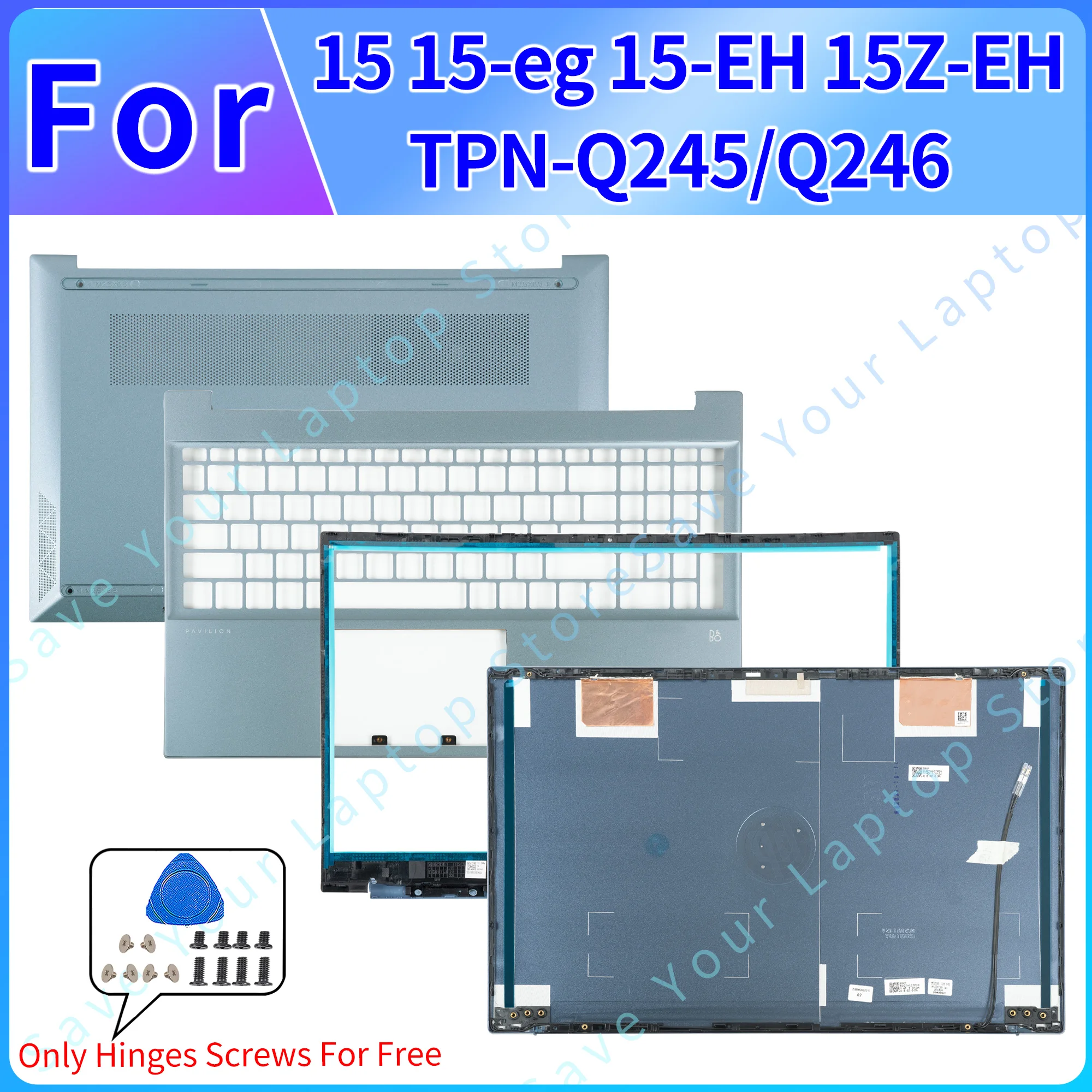 Детали для ПК Pavilion 15 15-eg 15-EH 15Z-EH TPN-Q245/Q246 задняя крышка ЖК-дисплея/рамка/Упор