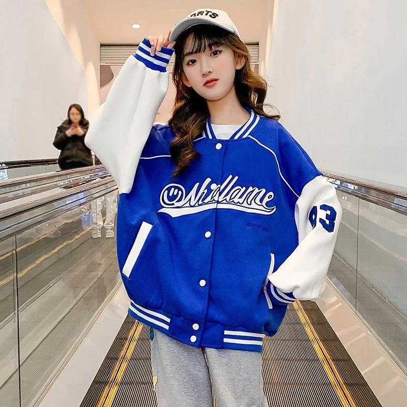 

Куртка бейсбольная для детей и подростков, зеленый кардиган, модная верхняя одежда для детей 4-15 лет, пальто, осень