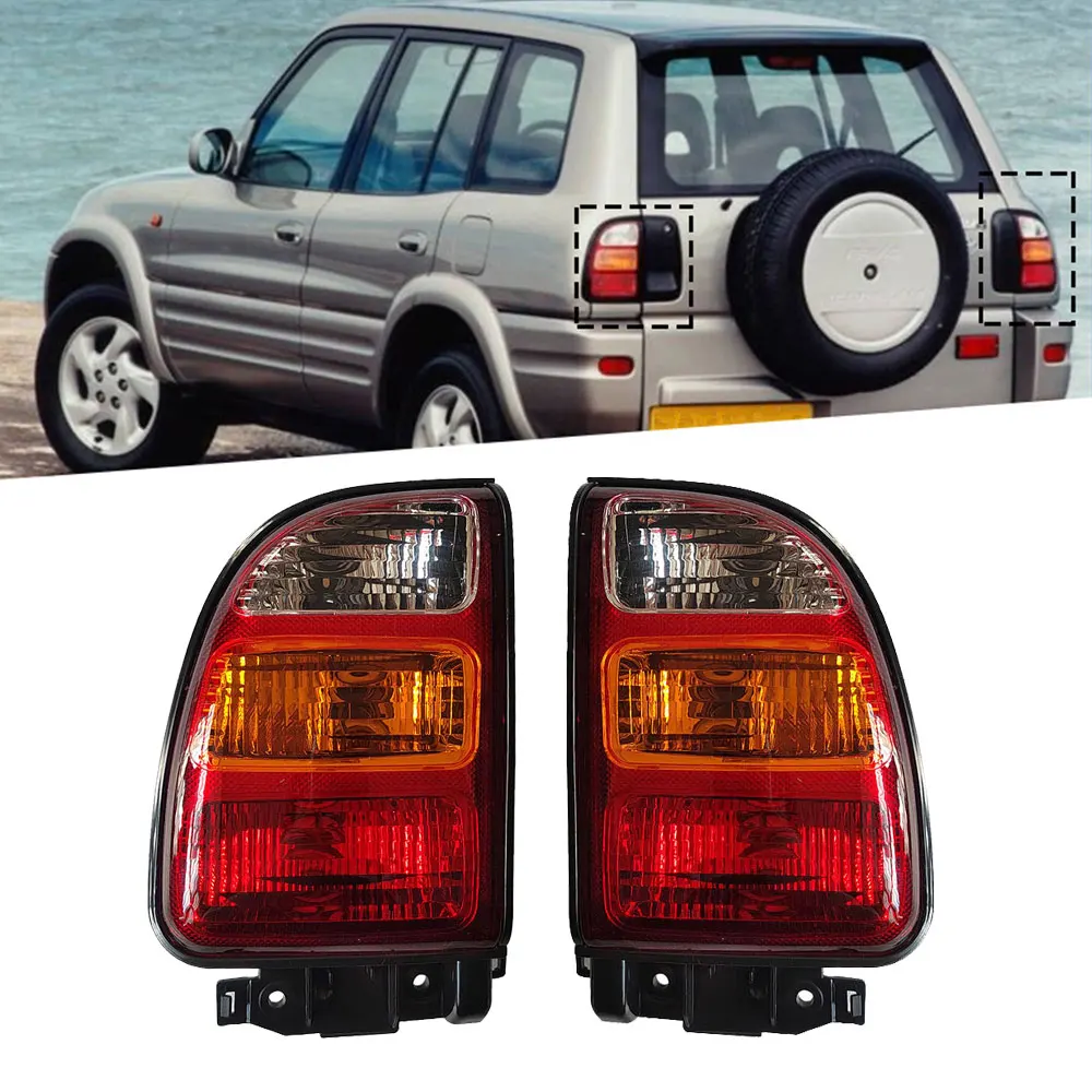 Фото Пара автомобильных фонарей для Toyota задние фонари тормоза RAV4 1998 XA10 81560-42050 81561-42050 задний поворотный сигнал №1