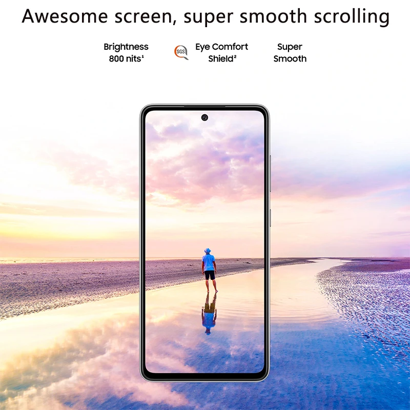 Najtaniej Globalna Wersja Samsung Galaxy A52S 8 + 128GB/8 + 256GB 5G Smartphone Dual Sim SDM 778G Procesor 25W 4500mAh 64MP NFC IP67