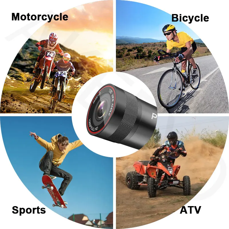 Видеорегистратор moto rcycle 1440P с поддержкой Wi-Fi и usb |