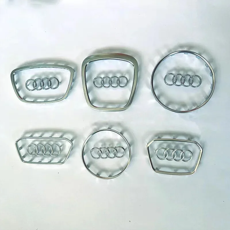 Рулевое колесо Audi с логотипом яркая рамка гальваническая автомобильная наклейка