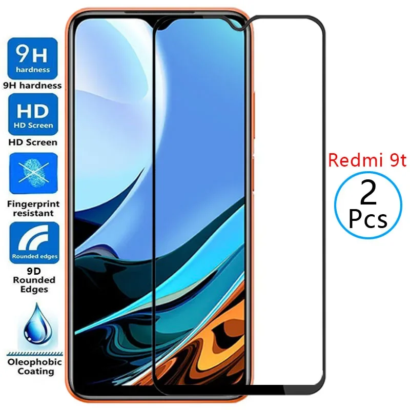 

9d protective tempered glass on redmi 9t screen protector for xiaomi redmi9t readmi 9 t t9 safety film xiomi xaomi redmy remi 9h