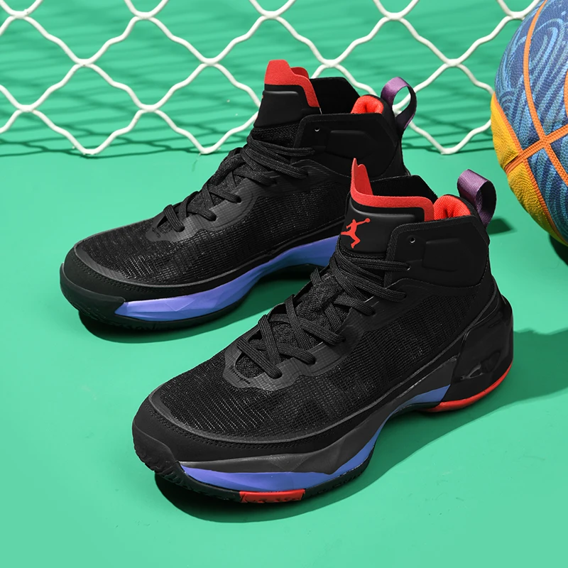 

Hot men's basketball shoes, men's retro basketball shoes, trend, fashion, blue ball shoes, fitness training walking shoes