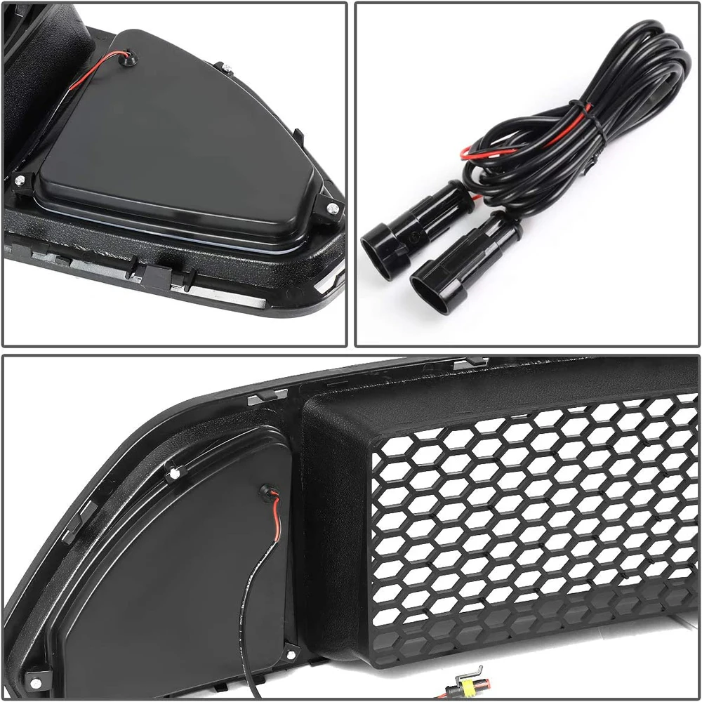 Фонарь для дневных ходовых огней белая решетка верхнего бампера в форме сот