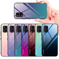 tempered glass case for samsung galaxy a71 a6plus a51 a41 a30 a20 ultra thin phone case for galaxy m80s m53 m33 m32 m31s m10 m20