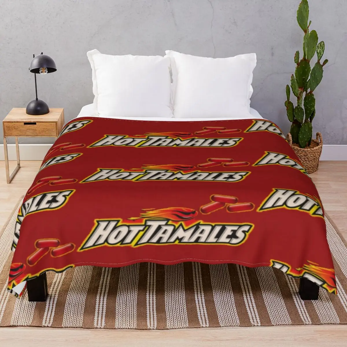 Hot Tamales Blankets Fleece Plush Print Lightweight Throw Blanket for Bed Home Couch Camp Cinema