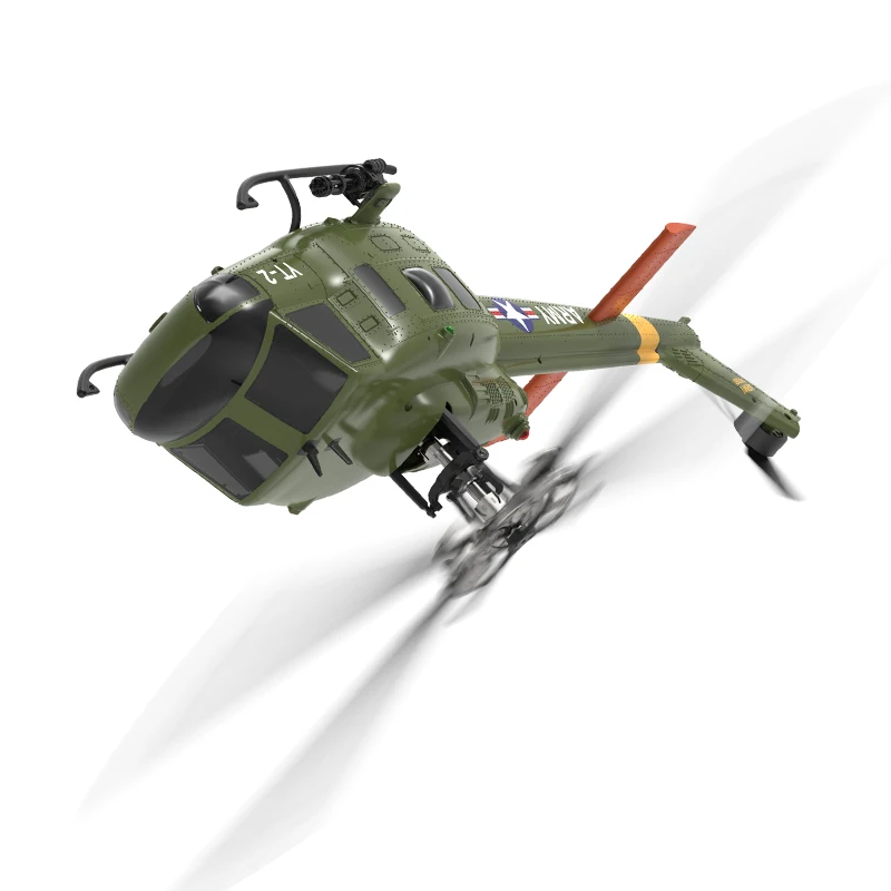 Фото 2025 Новый продукт Yuxiang F07-V 2.4G 6CH 3D UH-1 масштаб 1:34 Huey двойной бесщеточный двигатель Flybarless RC вертолет №5
