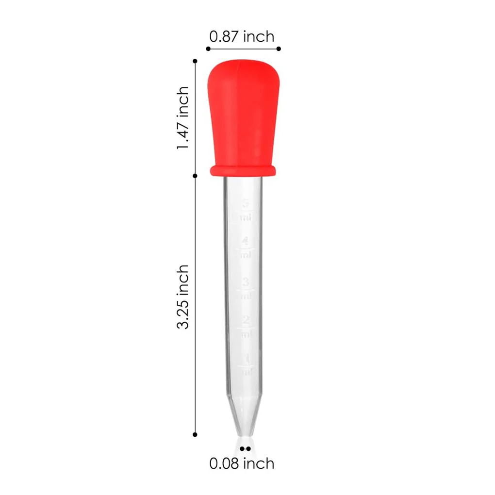 

Color Random Children Dropper with Scale Portable Infant Droppers Food Dispenser Pipette for Household Travelling