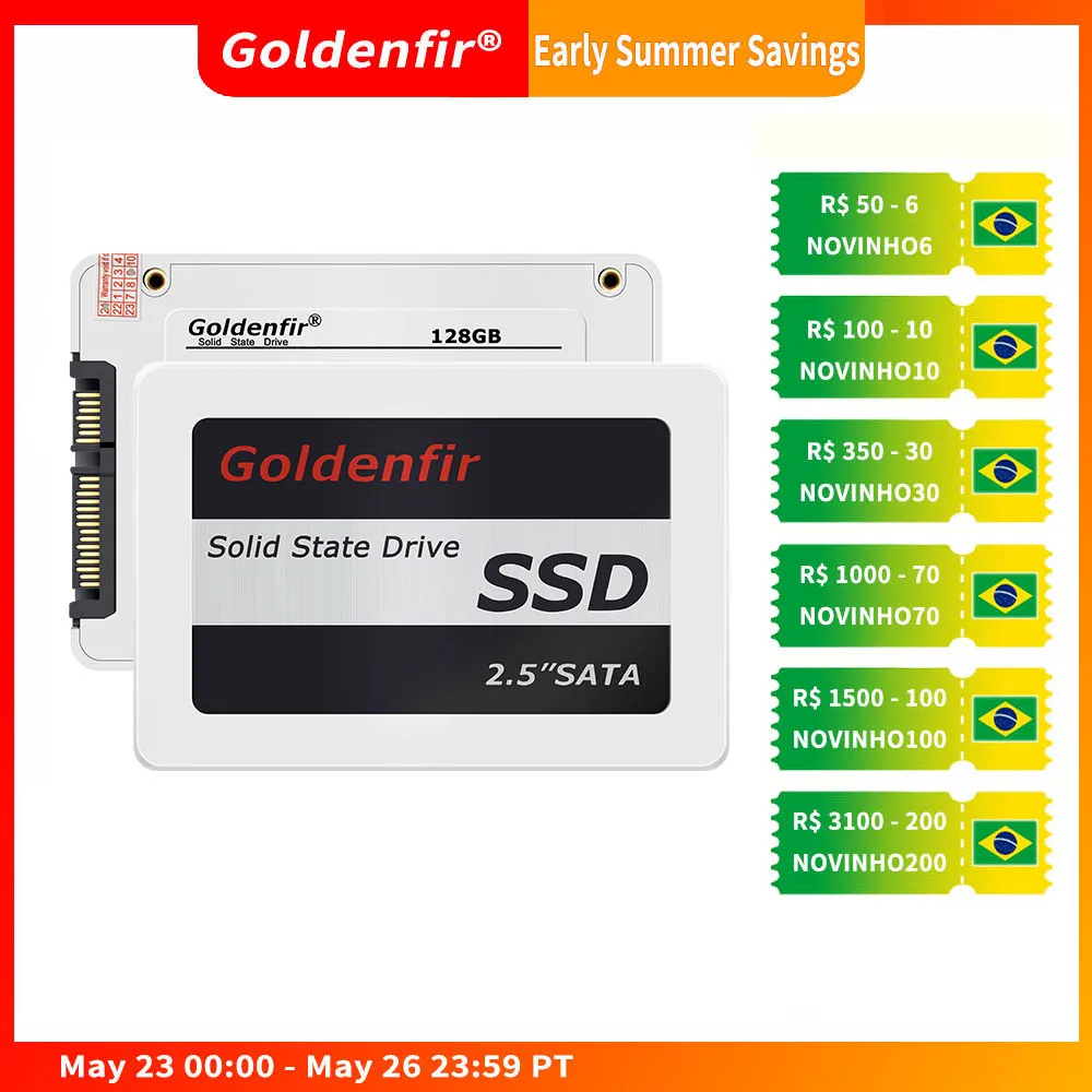  Твердотельный накопитель Goldenfir SSD 128 ГБ 256 ГБ 360 ГБ 480 ГБ 180 ГБ 1ТБ 960 ГБ 500G Твердотельный накопитель для ноутбука и настольного ПК 2,5 ssd 