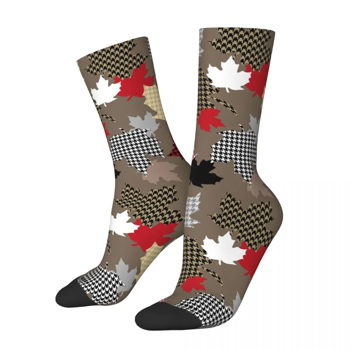 

Autumn Winter Casual Men's Women's Falling Maple Leaf Autumn Socks Sweat Absorbing Basketball Socks