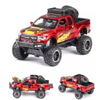 new 132 ford raptor f150 pickup truck alloy car model pull back diecast car toy car model gift toys for kids birthday