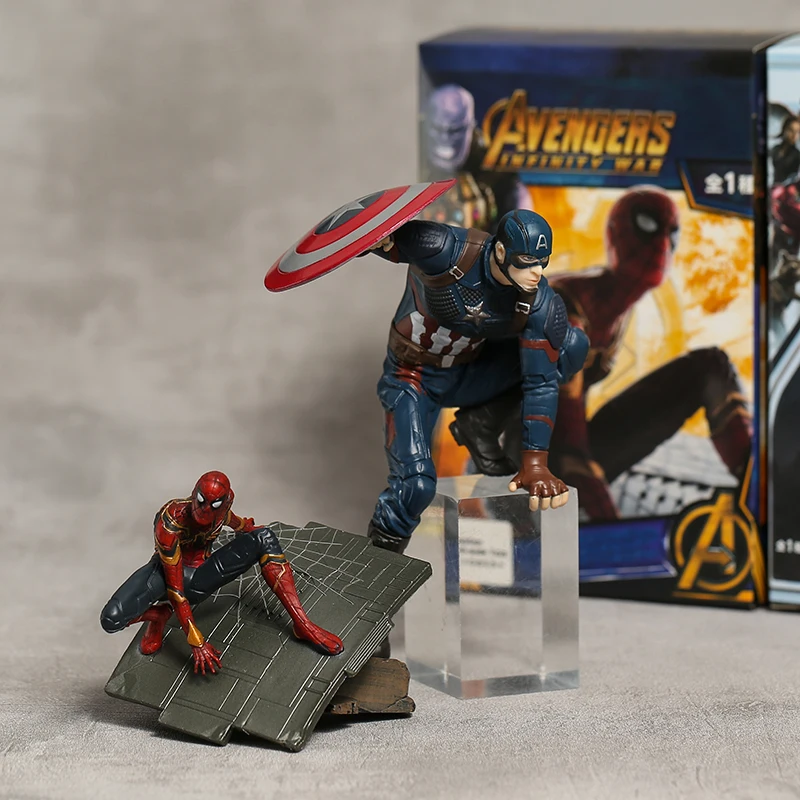 Мстители Капитан Америка Человек-паук Железный человек Марк MK 50 Коллекционная