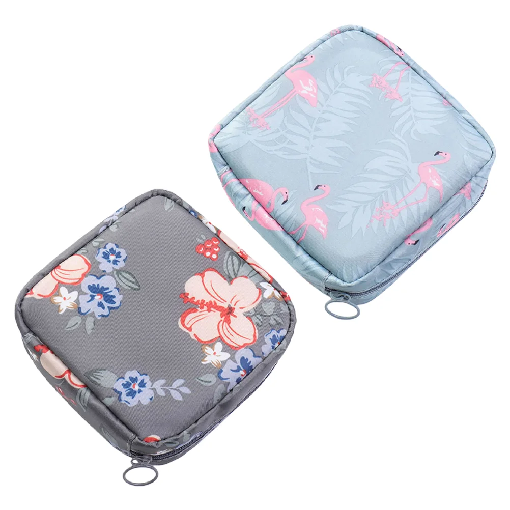 

2pcs Portable Tampons Storage Bags for Female Nursing Mat Storage Pouches