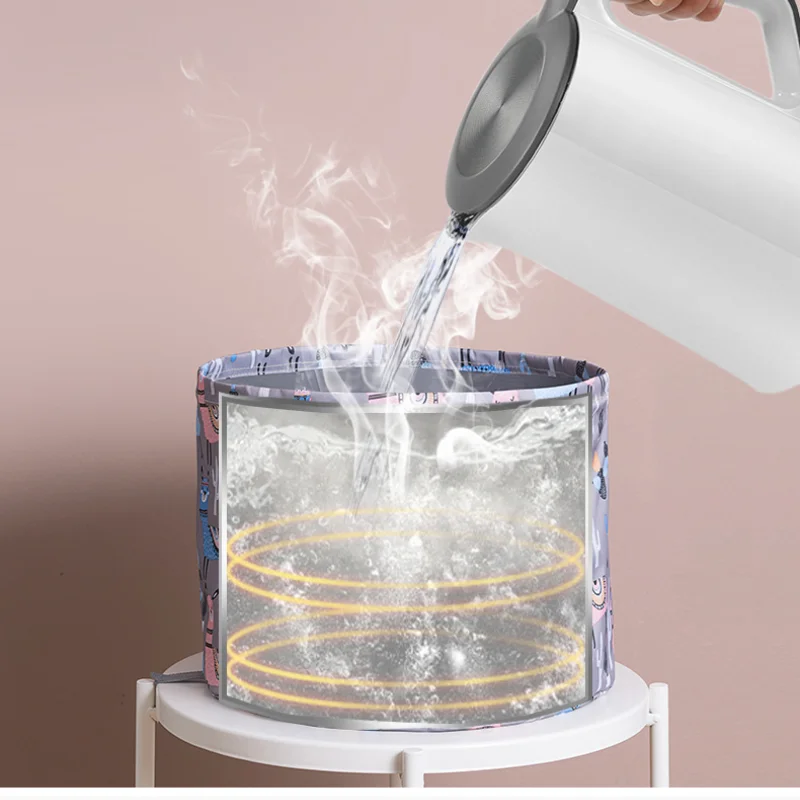 Складная раковина большая дорожная Ванна для стирки ведро путешествий ног