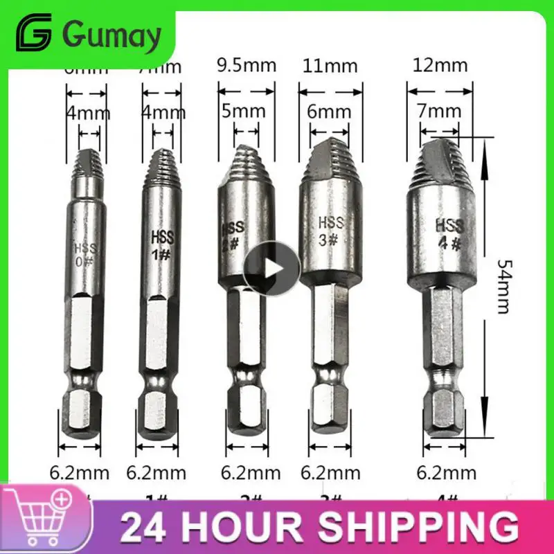 

5/8/10PCS Durable Disassemble Screws 4/5/6 Pcs Damaged Screw Extractor Demolish Slip Teeth Remover Demolition Tool Easily Take