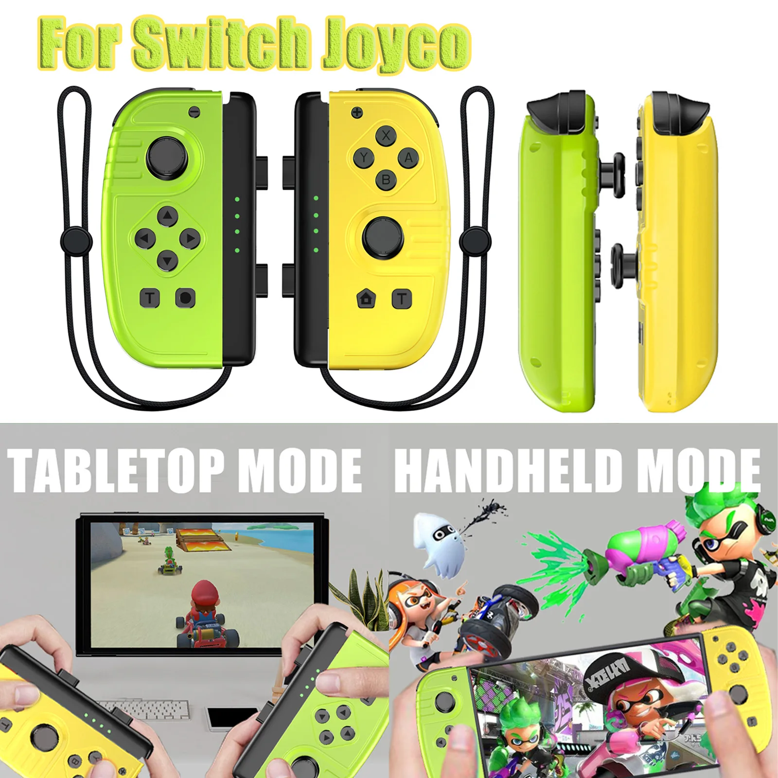 

For Nintendo Switch JoyCo Joypad For Switch Controller Wireless Controller with Grip with Optional Turbo Left & Right Joystick
