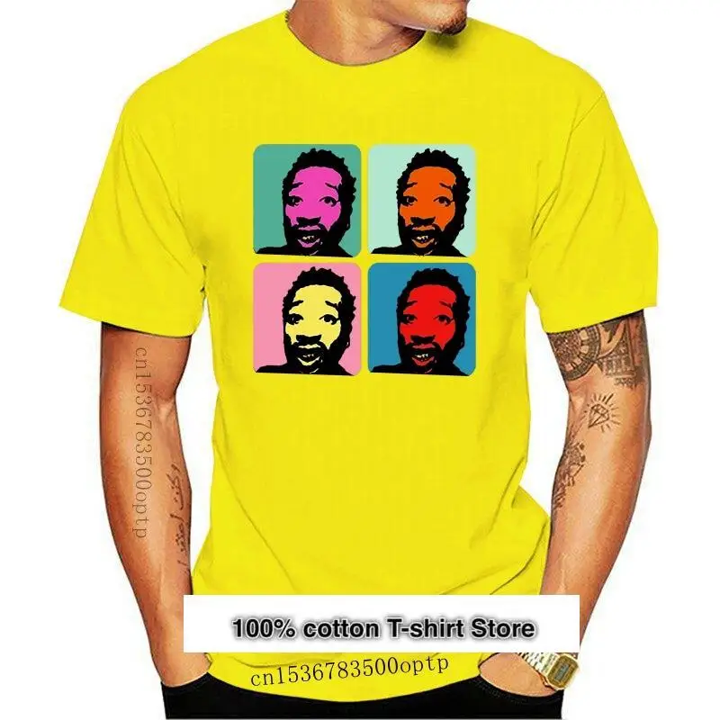 

Camiseta de estilo veraniego para hombres, camisa de hip-hop, estrella del mundo, sucio, de Rap, Warhol