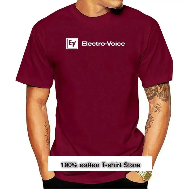 

Camiseta Vintage EV Electro Voice Audio para hombre, camisa redonda con estampado de S-3XL, 100% algodón, precio barato