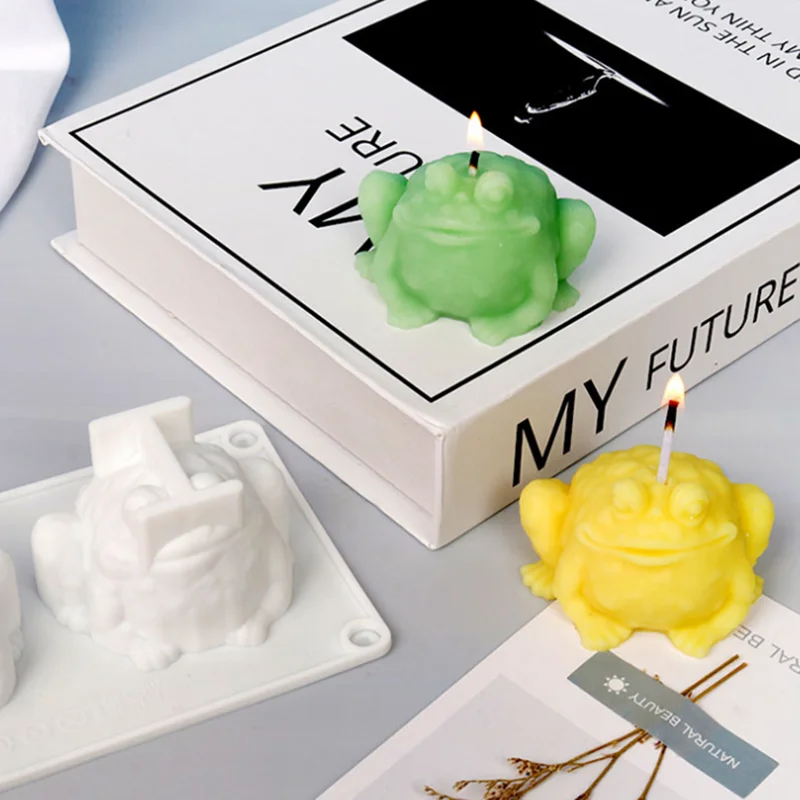 

3D Toad Candle Silicone Molds Animal Resin Casting Mould for DIY Candle Making Handmade Aromath Plaster Home Decoration