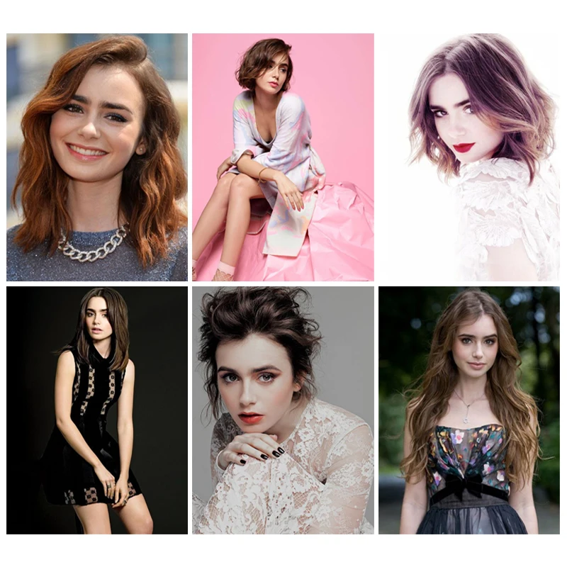 

Diamond Painting Famous Movie Actor Lily Collins Cross Stitch Embroidery Picture Bedroom Living Wall Art Mosaic Craft Home Decor