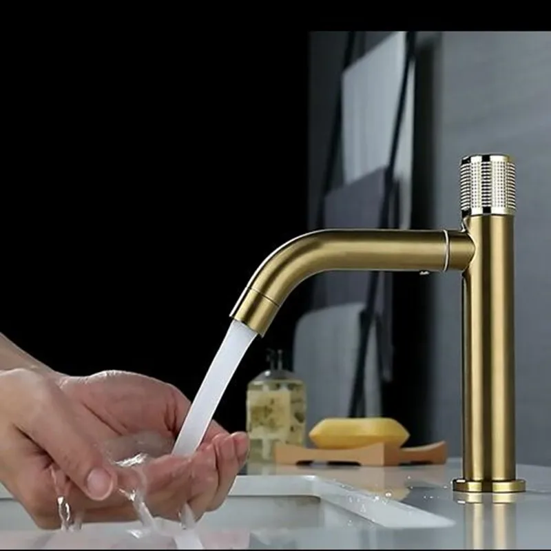 

Gold Kitchen Sink Bathroom Faucet Stainless Steel Washbasin Faucets Single Cold Water Tap For Kitchen Basin Bathroom Accessories