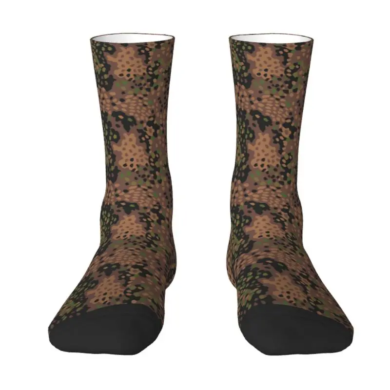 

Pea Dot Military Camo Men Women Crew Socks Unisex Cute 3D Printed Army Tactical Camouflage Dress Socks