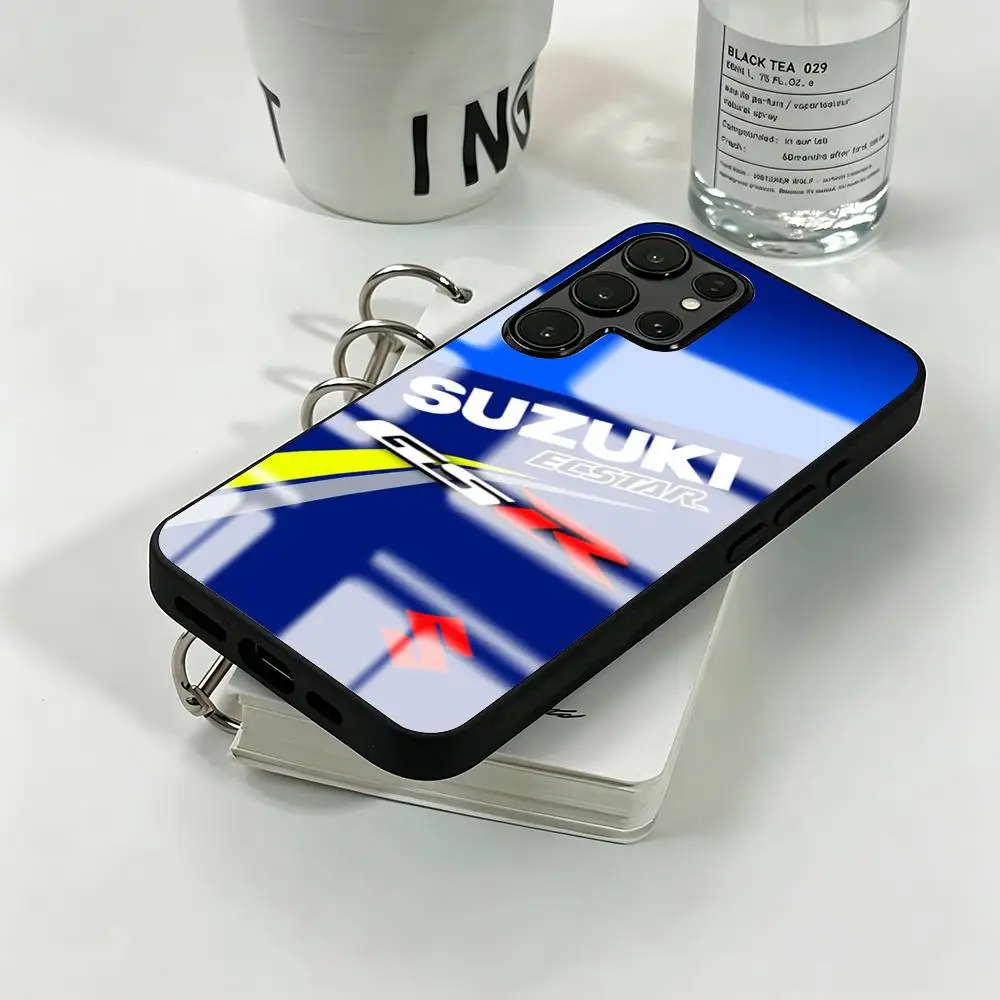 Фото Чехол для телефона с логотипом Supercar Suzuki-Now для Samsung S26 S25 S24 S23 S22 S21 S20 Plus Ultra Note20, стеклянный магнитный чехол №3