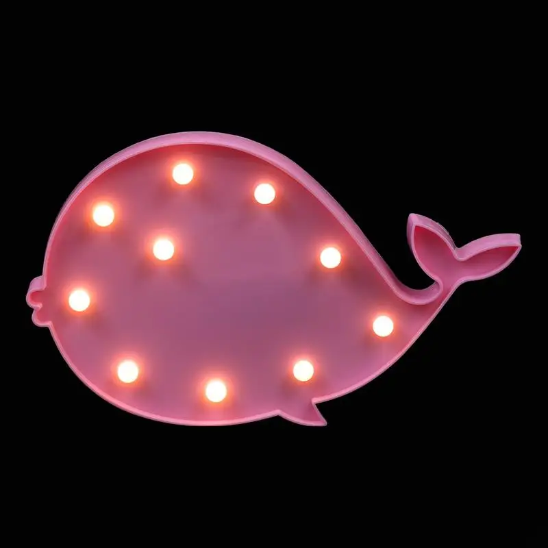 

Cute LED Whale Shapes Decor Small Night Light Lovely Animal Shape Light Decor Bedroom Decor Bedside Lamp