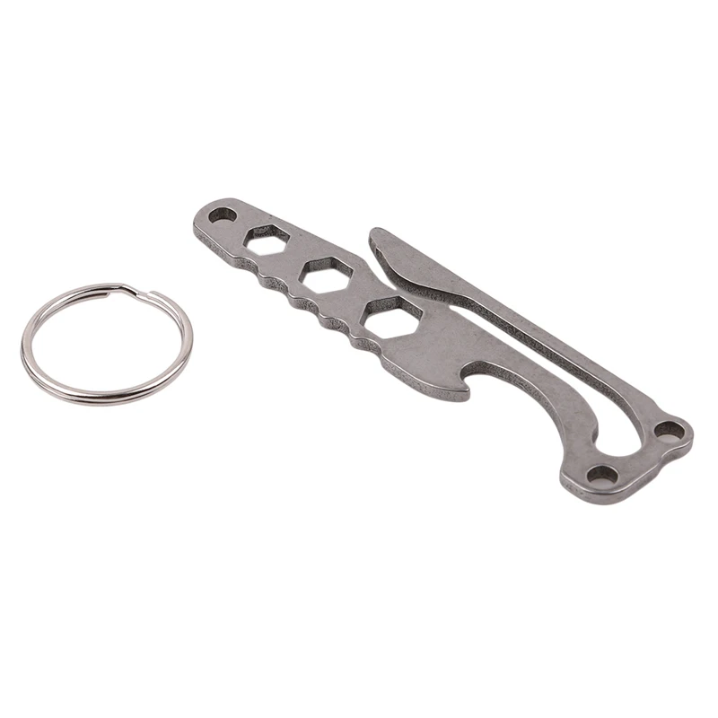 

Practical EDC Multi-function Stainless Steel Gear Keychains Portable Outside tools