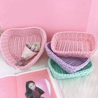 good 2 styles multipurpose love heart shaped storage basket sundries bin for party storage basket organizer basket