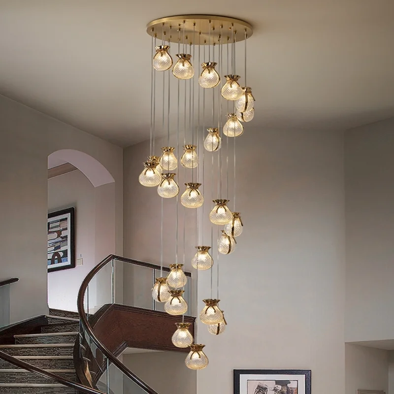 

Art Led Chandelier Pendant Lamp Light Room Decor Lucky Bag Living Bedside Corridor Staircase Home Decoration Accessories