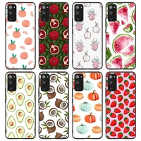 fruit image in colour phone case for samsung galaxy s8 s9 s9plus s10e s10 s10 5g s20 s20plus s21 s21ultra s21plus note10
