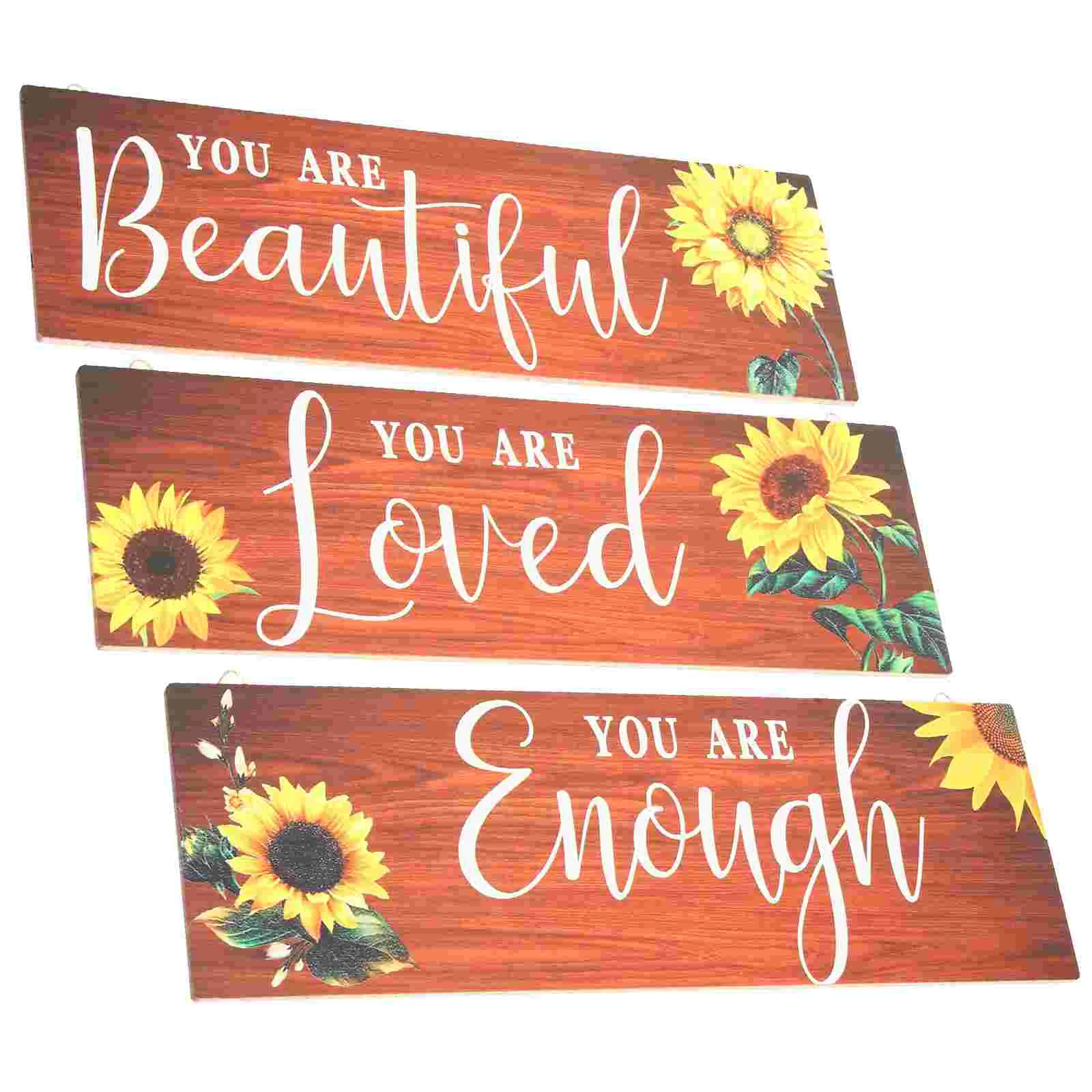 

Wall Sign Sunflower Quotesinspirational Word Rustic Positive Saying Plaque Inpirational Housewarming Gift Canvas Wooden Flower