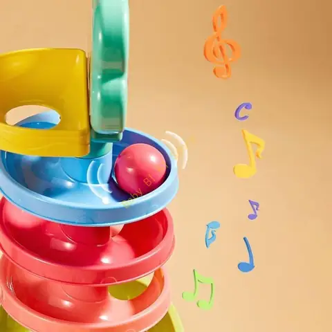 Детская обучающая игрушка платубе 4-х слойная башня