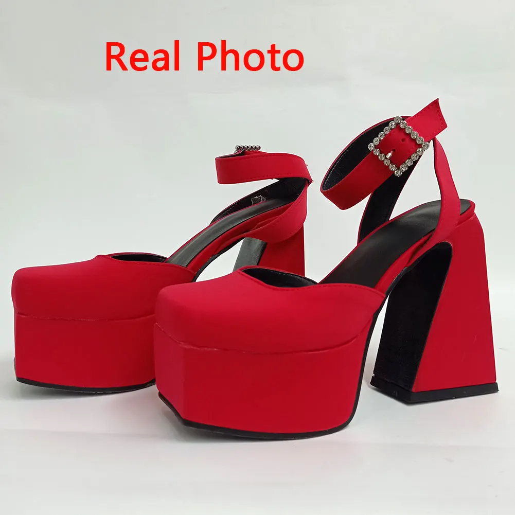 Женские босоножки на высоком каблуке KarinLuna офисные сандалии платформе удобная