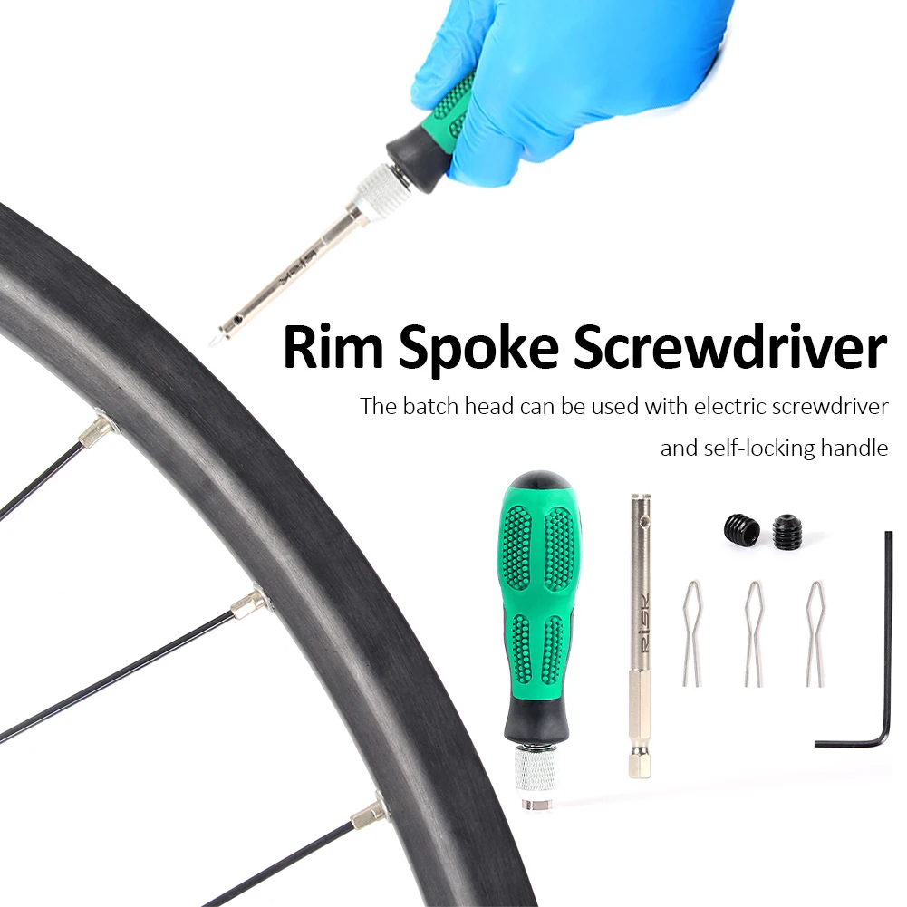 

Bicycle Rim Spoke Nipple Wrench Screwdriver Bike Nipple Spoke Insertion Tool Removal Spanner Bike Accessories