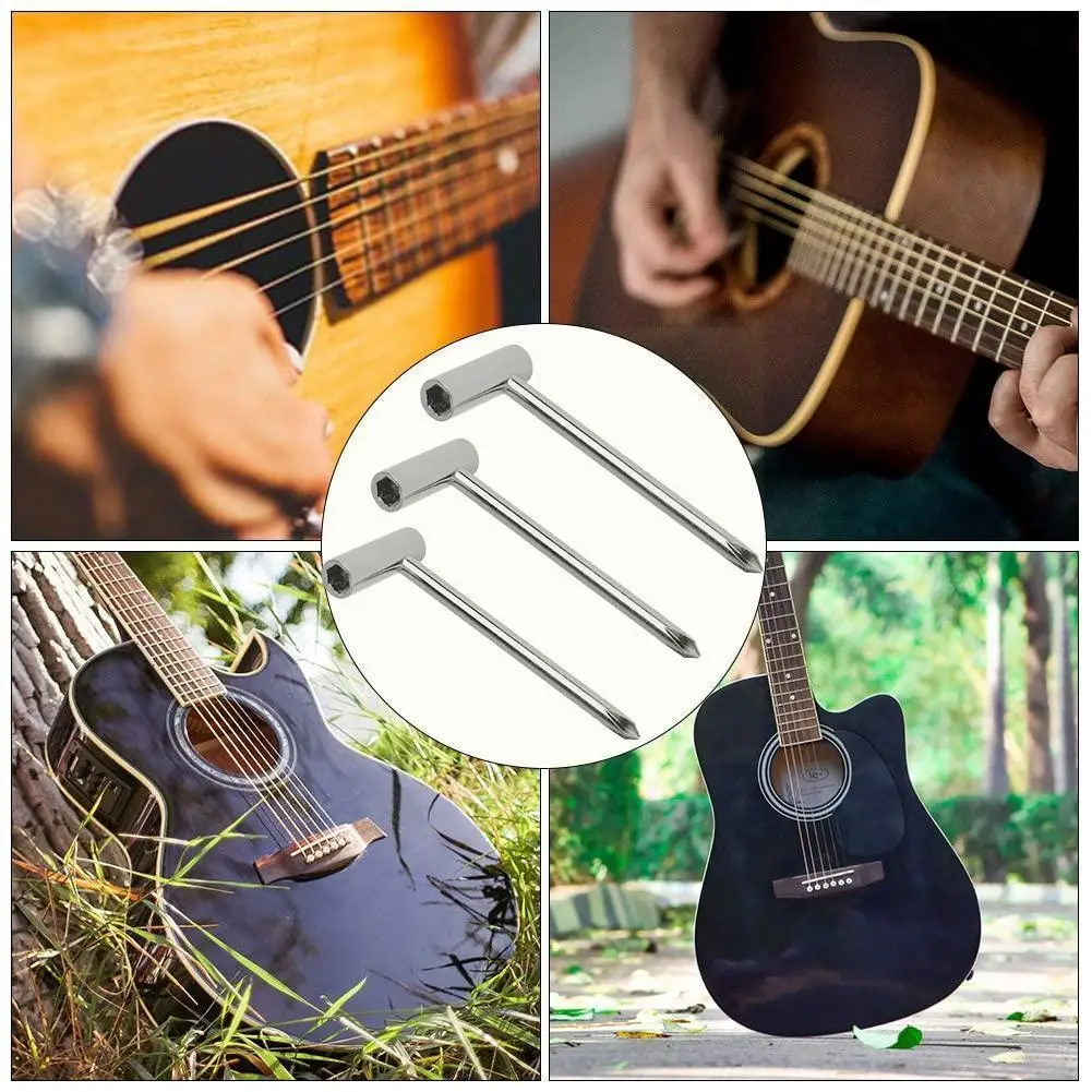 

6.35mm 7mm 8mm Truss Rod Wrench Adjustment Tool Fit For Taylor Guitar Black Silver Color J4K6