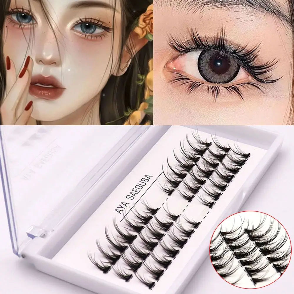 

Lolita Eyelashes Comic Eyes Natural Thick Cluster Lashes Fairy False Eyelashes Little Devil Japanese Cosplay Lashes