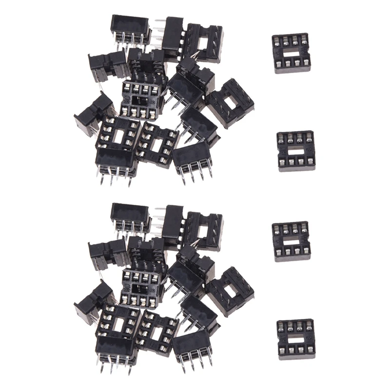 

40 X 8 Pin 2.54Mm Pitch IC Sockets Solder Type Adaptor