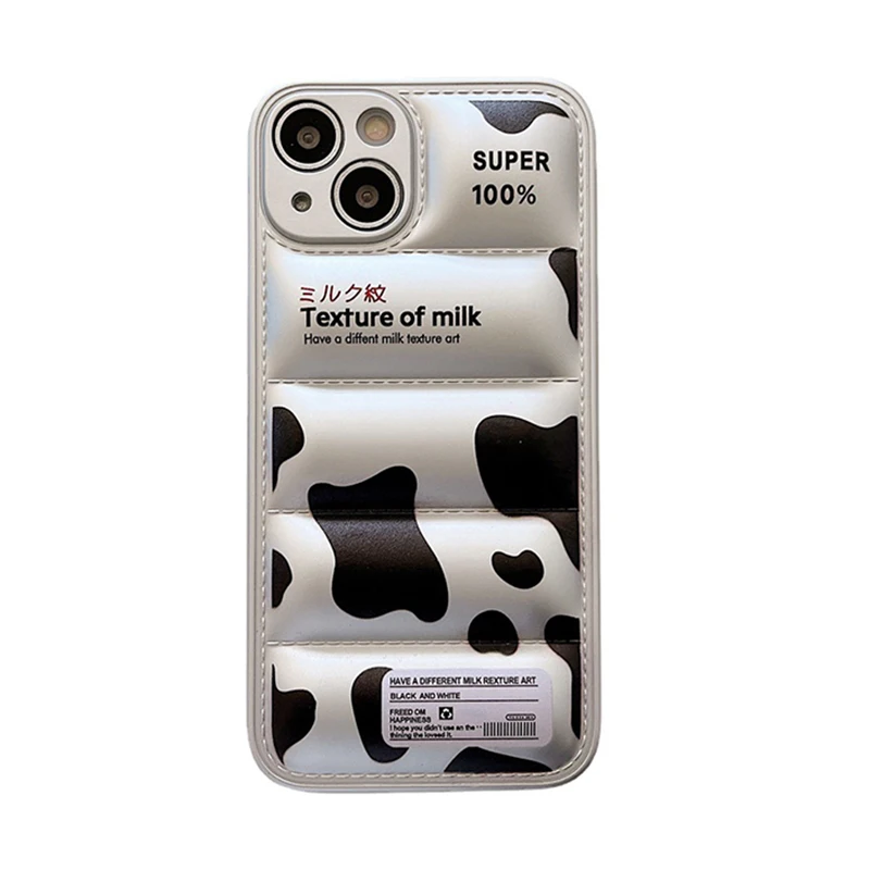 

Cow Texture Down Style Liquid Silicone Phone Case For Apple Iphone 14 13 12 11 Se Xs Xr X 7 8 6 Plus Pro Max 2020 Dropproof Case