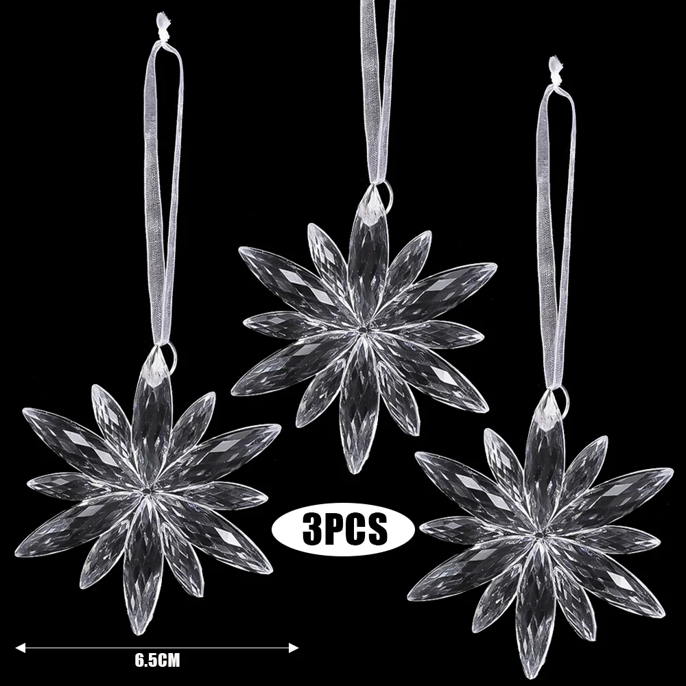 

Рождественские прозрачные акриловые подвески