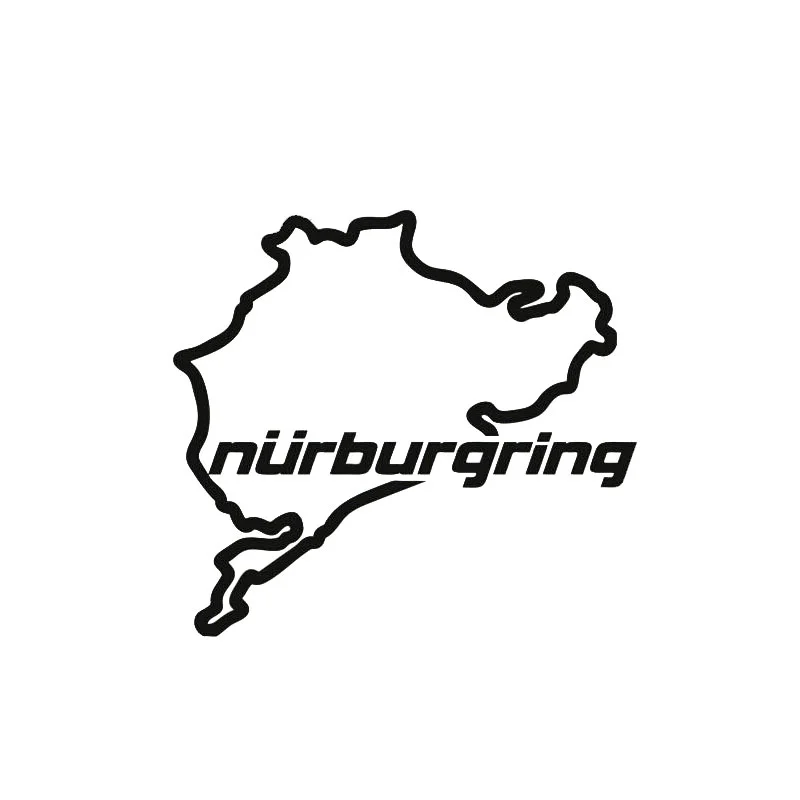 

Waterproof Sticker Decal Styling Racing Road Nurburgring Creative Fashion Window Stickers DecalKK13*11cm