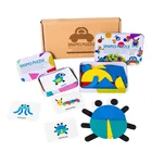 3D-пазлы Монтессори геометрической формы, деревянная игра для обучения детей, Развивающие деревянные игрушки для детей